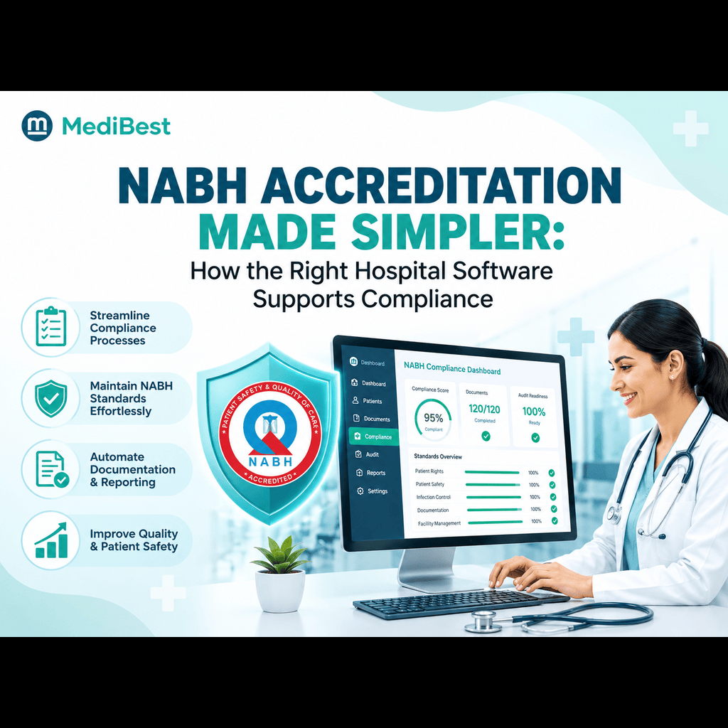 NABH Accreditation Made Simpler: How the Right Hospital Software Supports Compliance