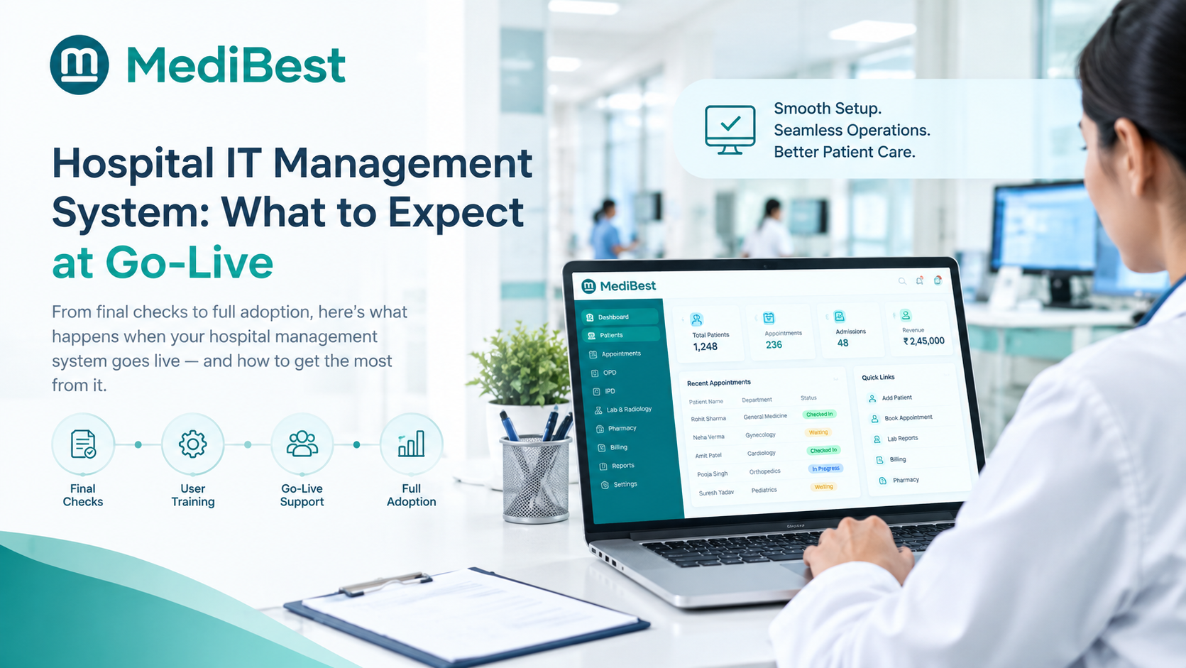 Blogs Hospital IT Management System: What to Expect at Go-Live